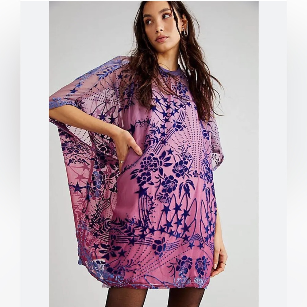 Free People Dresses Free People Shooting Star T-Shirt Mini Dress - Like New